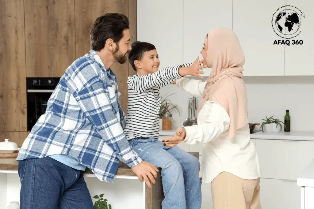 عائلة تحتضن أفرادها وتعزز هرمون الحب