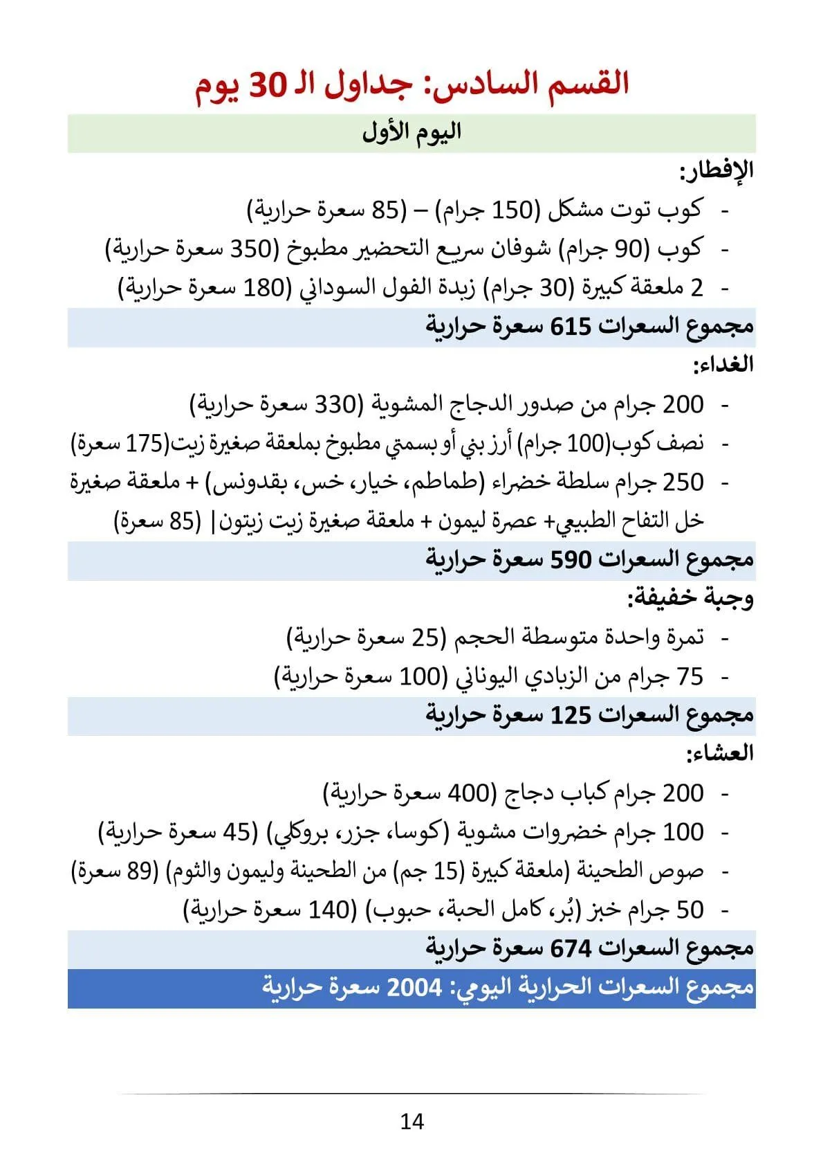 برنامج وحمية 2000 سعرة حرارية | 59.6 ريال - الصورة 8