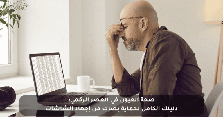 صحة العيون في العصر الرقمي: دليلك العملي لحماية بصرك من إجهاد الشاشات