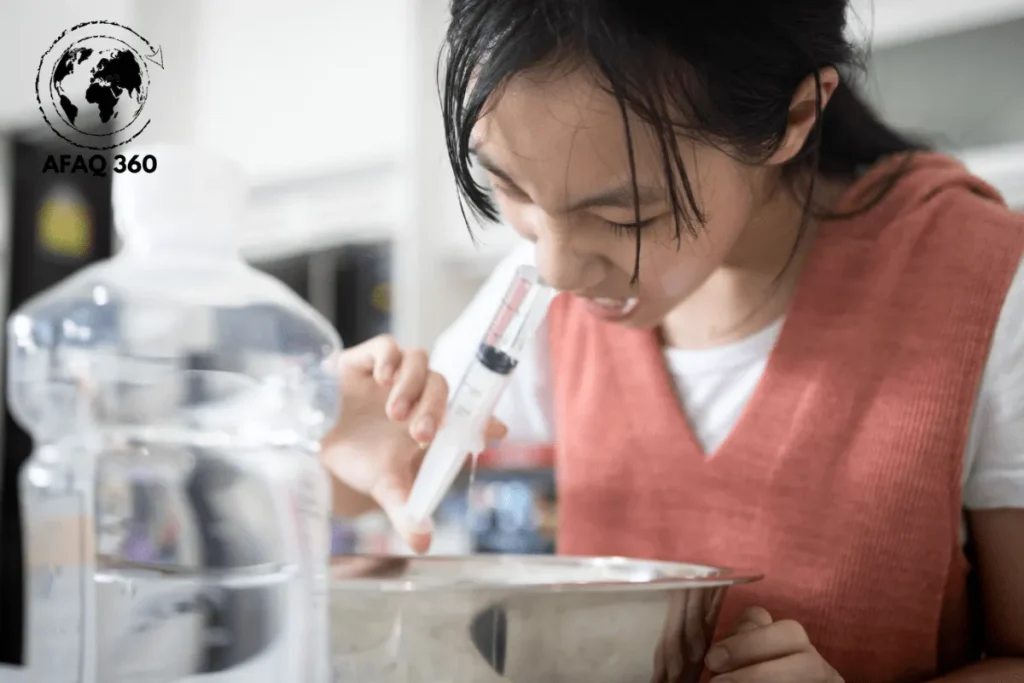 غسول ملحي لعلاج التهاب الجيوب الأنفية