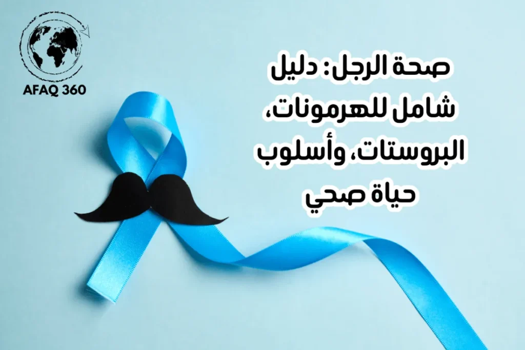 شنب وشريط ازرق يرمز الى صحة الرجل