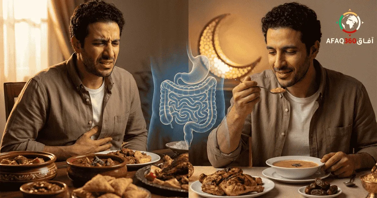 دليل القولون العصبي ومشاكل الهضم في رمضان